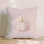 Pink Pumpkin Blush Throw Pillow - Hillcroft Home