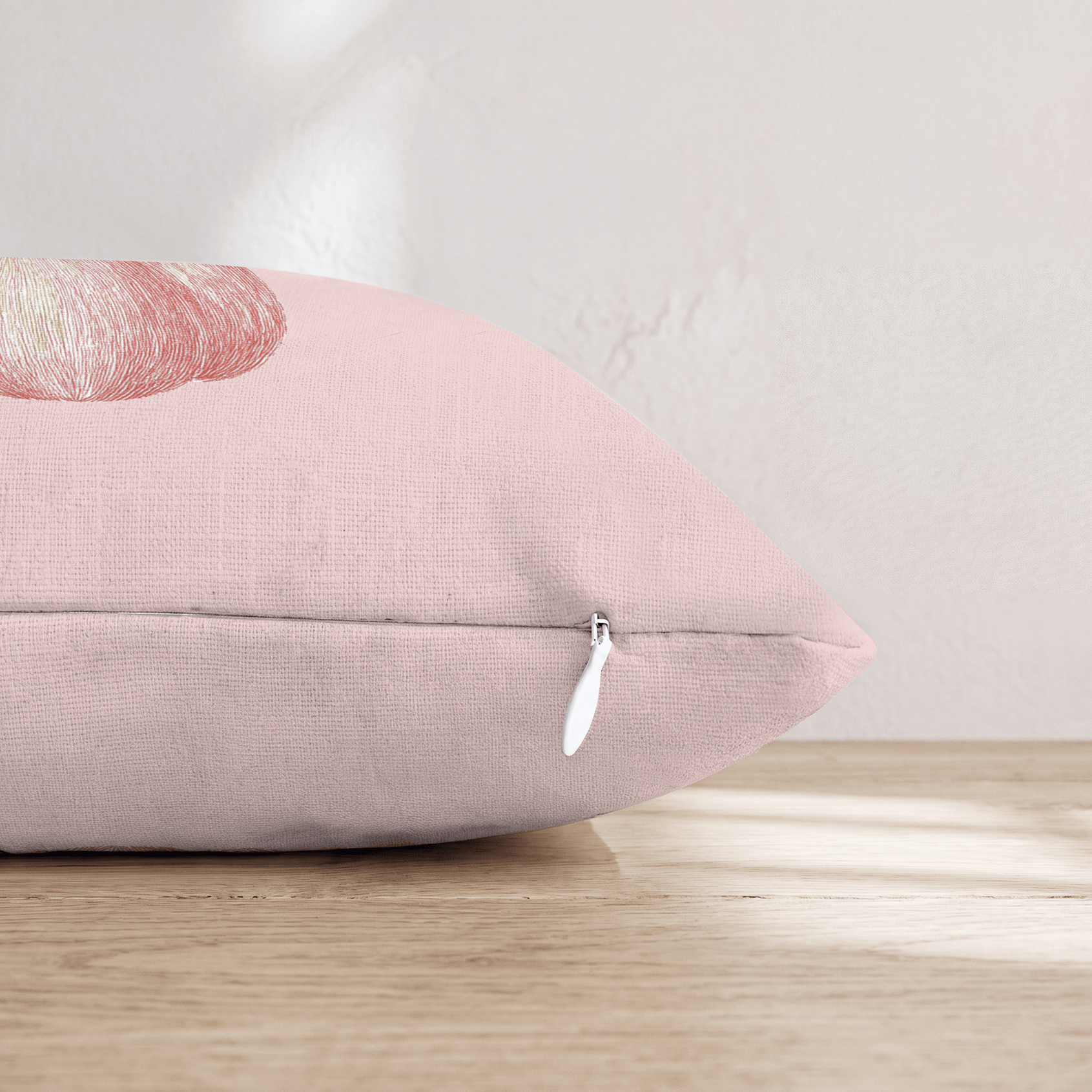 Pink Pumpkin Blush Throw Pillow - Hillcroft Home