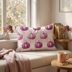 Pink Pumpkins Throw Pillow - Hillcroft Home