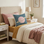 Pink Saturn Throw Pillow - Hillcroft Home