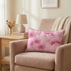 Pink Sketches Throw Pillow - Hillcroft Home
