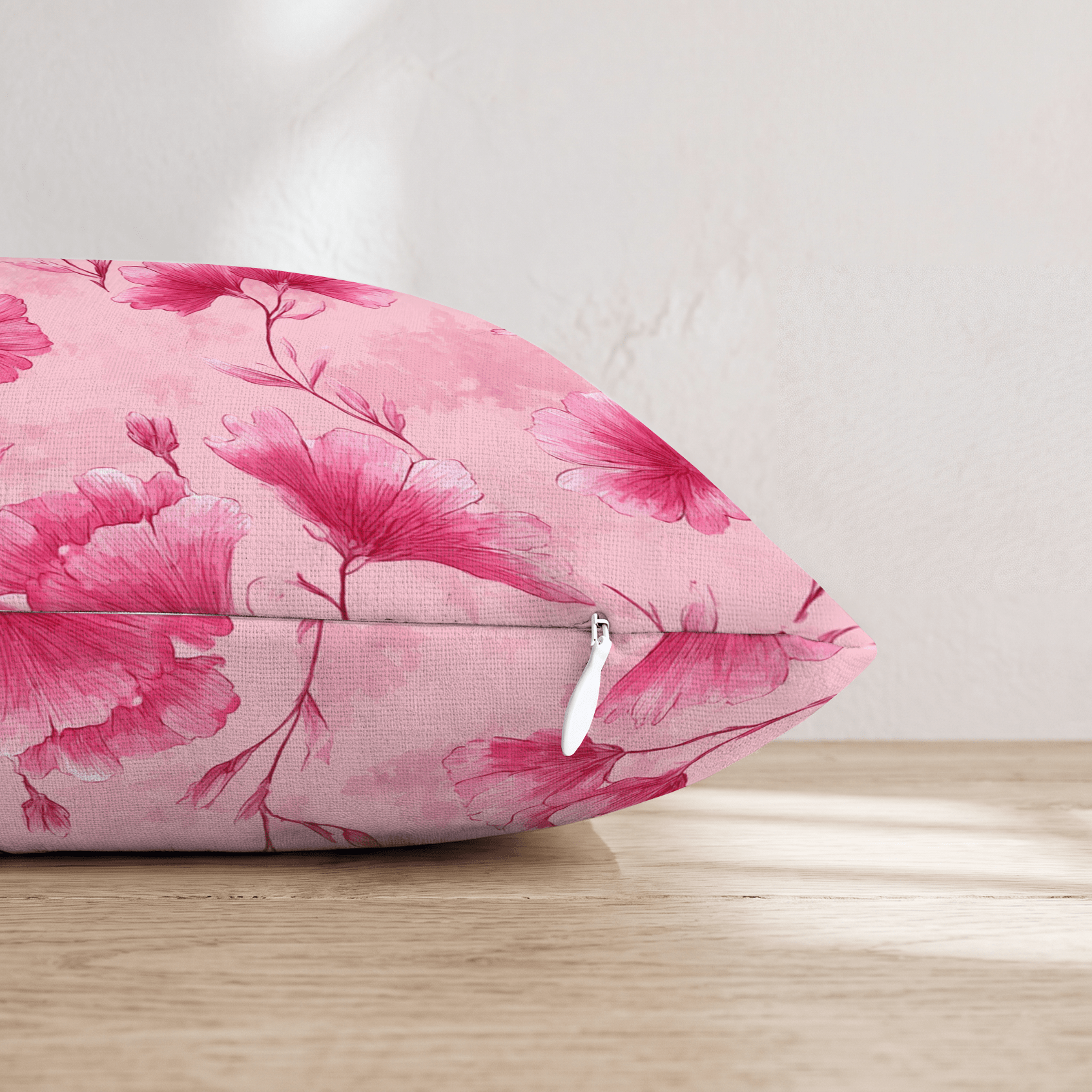 Pink Sketches Throw Pillow - Hillcroft Home