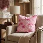 Pink Sketches Throw Pillow - Hillcroft Home