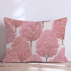 Pink Sunset Trees Throw Pillow - Hillcroft Home