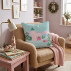 Pink Turret North Pole Throw Pillow throw pillow - Hillcroft Home