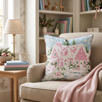Pink Workshop Throw Pillow throw pillow - Hillcroft Home