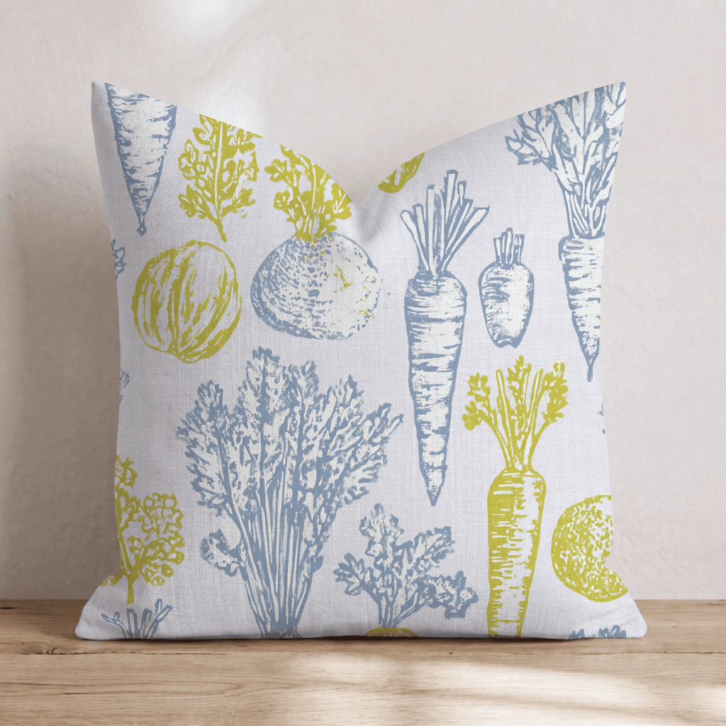 Pinky Veggies Throw Pillow - Hillcroft Home