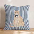 Pippin The Tabby Throw Pillow - Hillcroft Home