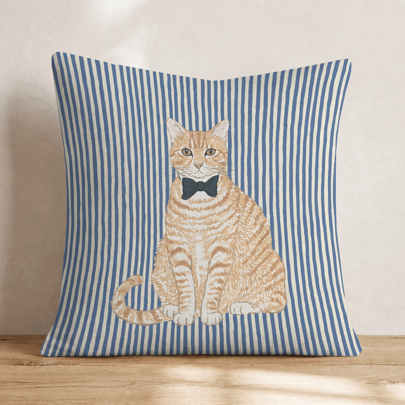 Pippin The Tabby Throw Pillow - Hillcroft Home