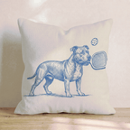 Pit Bull Pickleball Throw Pillow - Hillcroft Home