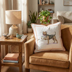 Pit Bull Tumbler Throw Pillow - Hillcroft Home