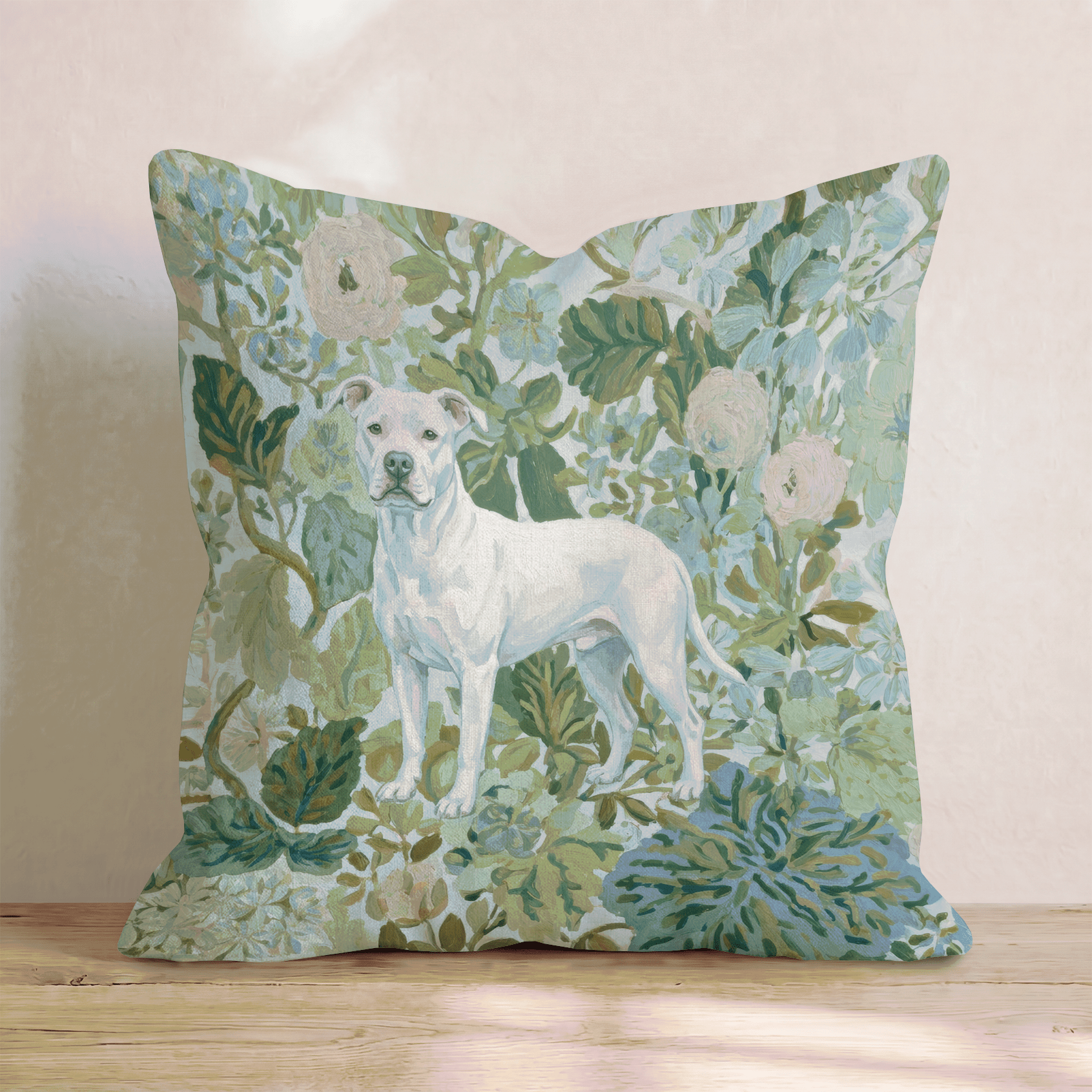 Pitbull Power Throw Pillow - Hillcroft Home