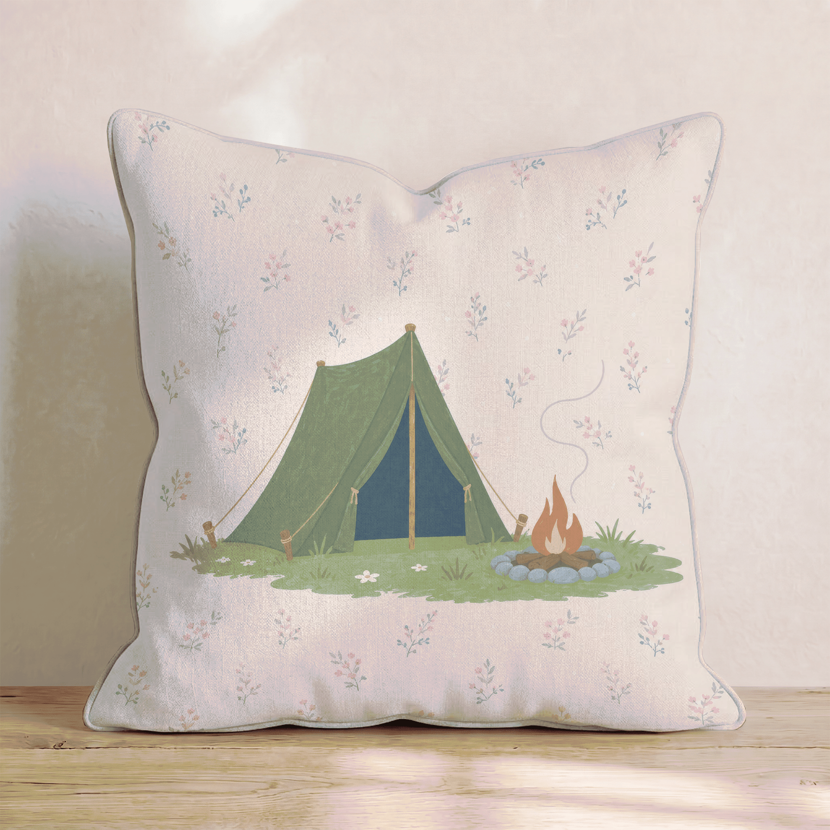 Pitch a Tent Throw Pillow - Hillcroft Home