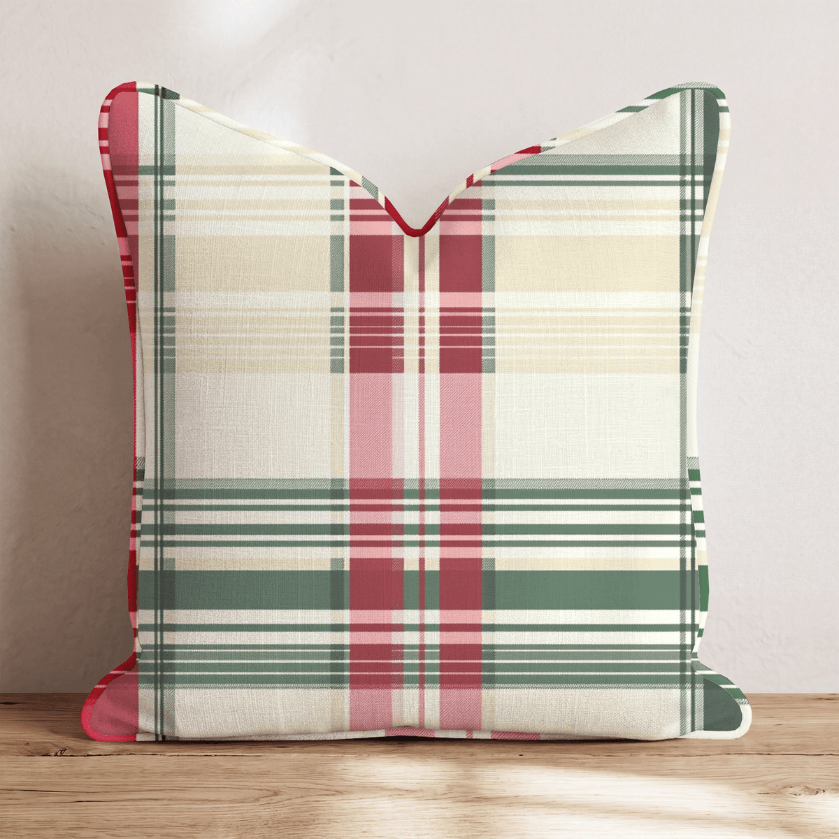 Plaid and Proud Throw Pillow throw pillow - Hillcroft Home