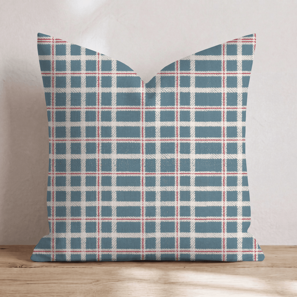 Plaid & Plush Throw Pillow throw pillow - Hillcroft Home