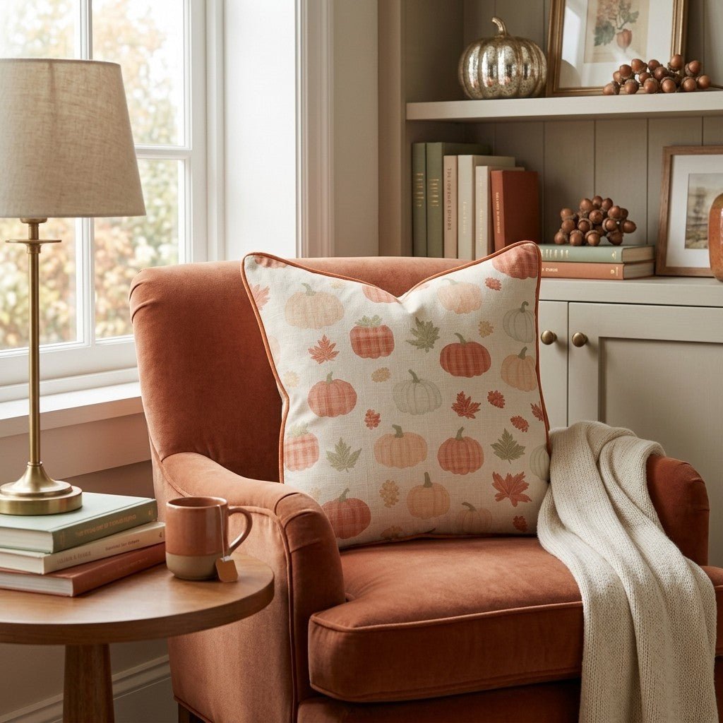 Plaid Pumpkin Scatter Throw Pillow - Hillcroft Home