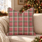 Plaid Tidings Throw Pillow throw pillow - Hillcroft Home