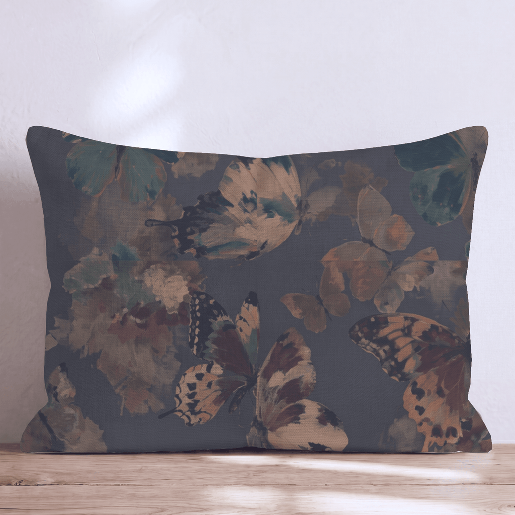 Plum Butterflies Throw Pillow throw pillow - Hillcroft Home
