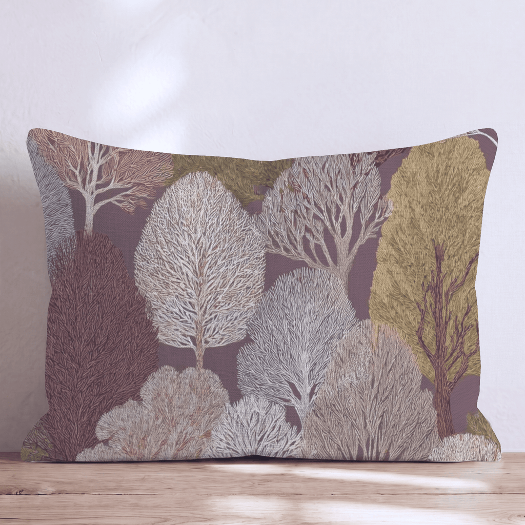 Plum Trees Throw Pillow - Hillcroft Home