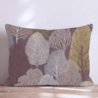 Plum Trees Throw Pillow - Hillcroft Home