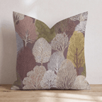 Plum Trees Throw Pillow - Hillcroft Home
