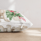 Poinsettia Bandana Labradoodle Throw Pillow - Hillcroft Home