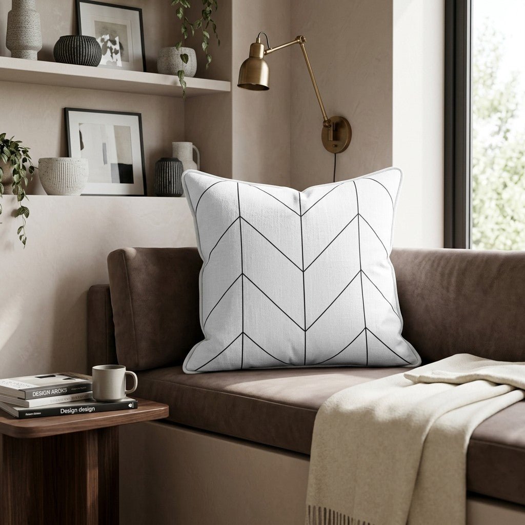 Pointed North Throw Pillow - Hillcroft Home