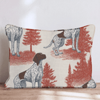 Pointer in the Pines Throw Pillow - Hillcroft Home