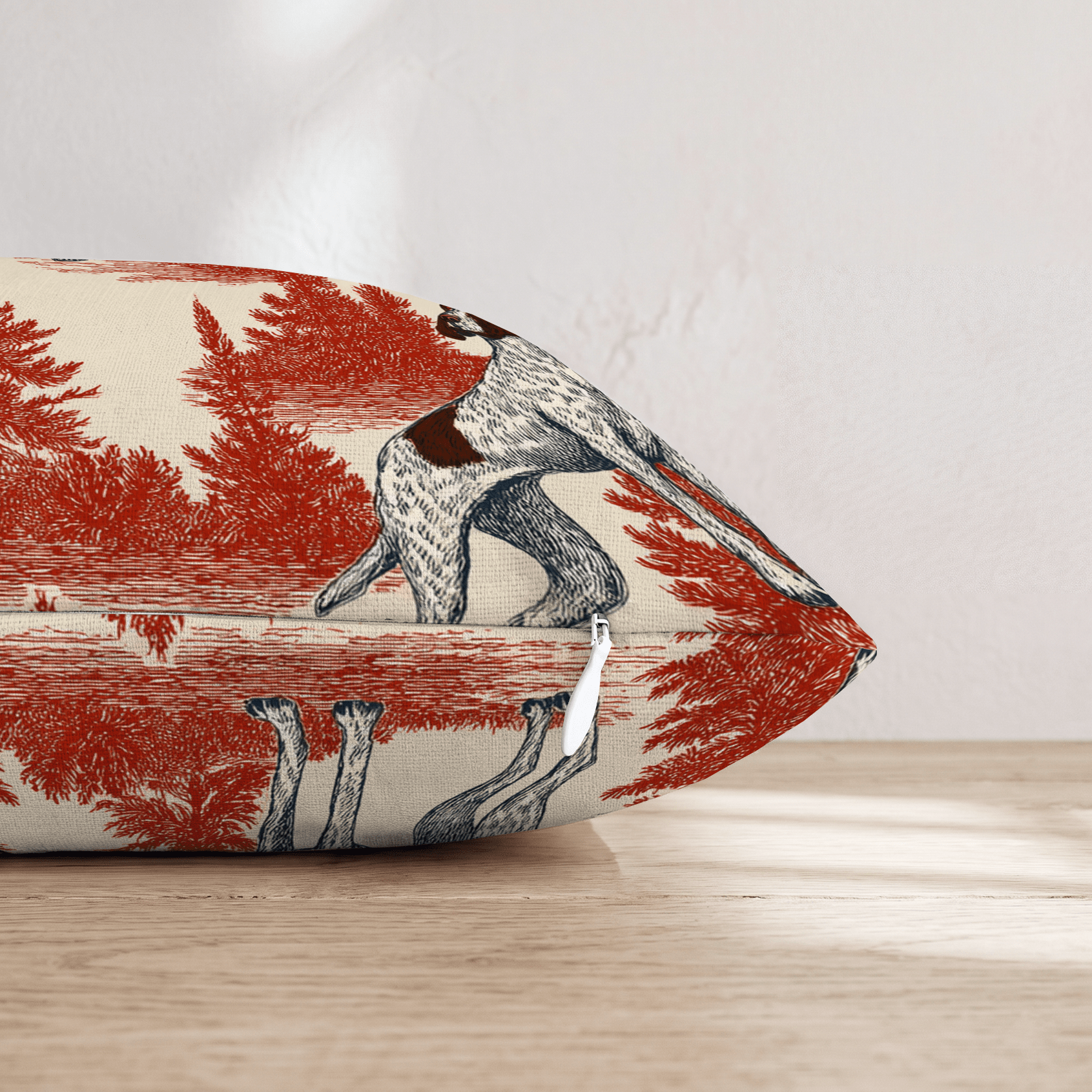 Pointer in the Pines Throw Pillow - Hillcroft Home