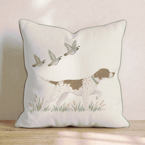 Pointer Weekend Throw Pillow - Hillcroft Home
