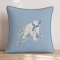Polar Bear On Ice Throw Pillow - Hillcroft Home