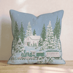 Polar Train Night Throw Pillow - Hillcroft Home
