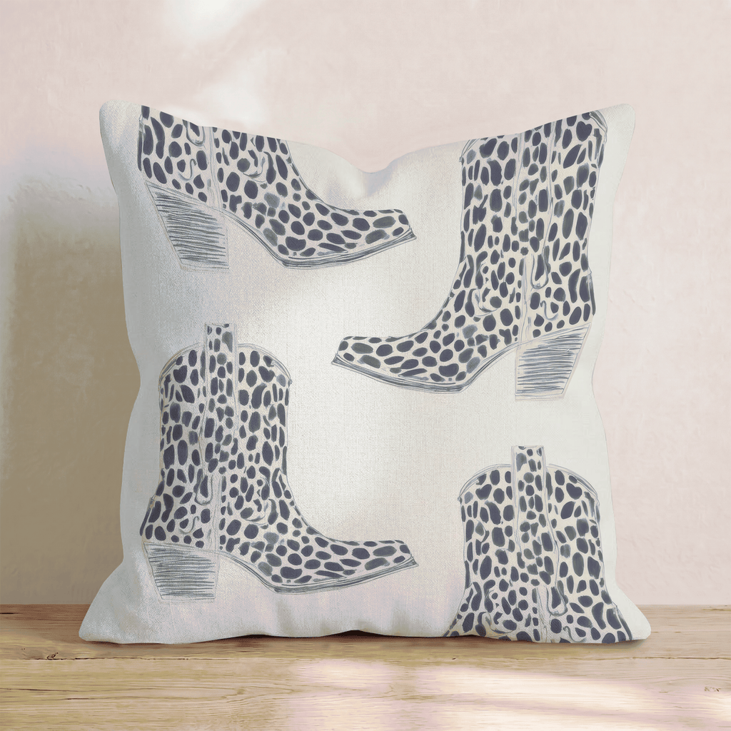 Polka Dot Boots Throw Pillow - Hillcroft Home