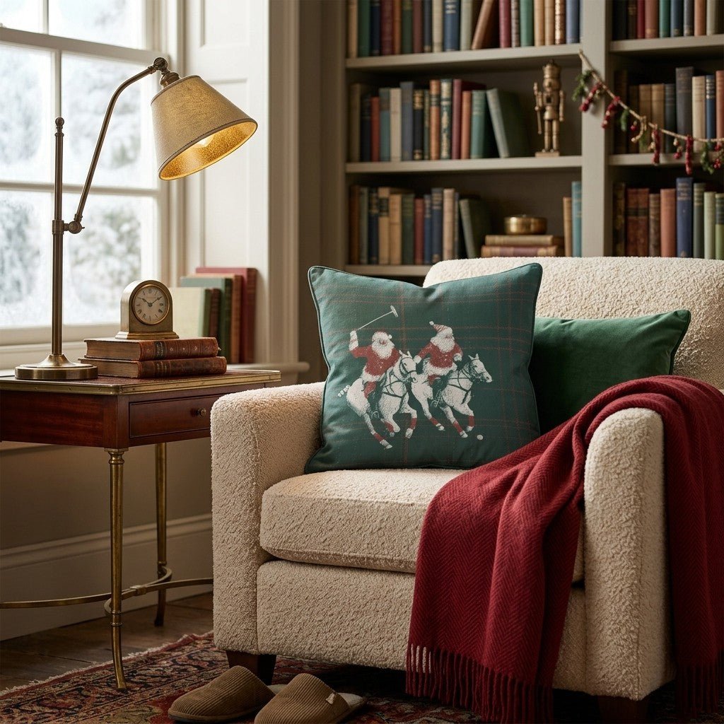 Polo Santa Throw Pillow - Hillcroft Home