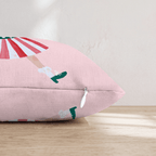 Pom Pom Mrs Claus Throw Pillow - Hillcroft Home