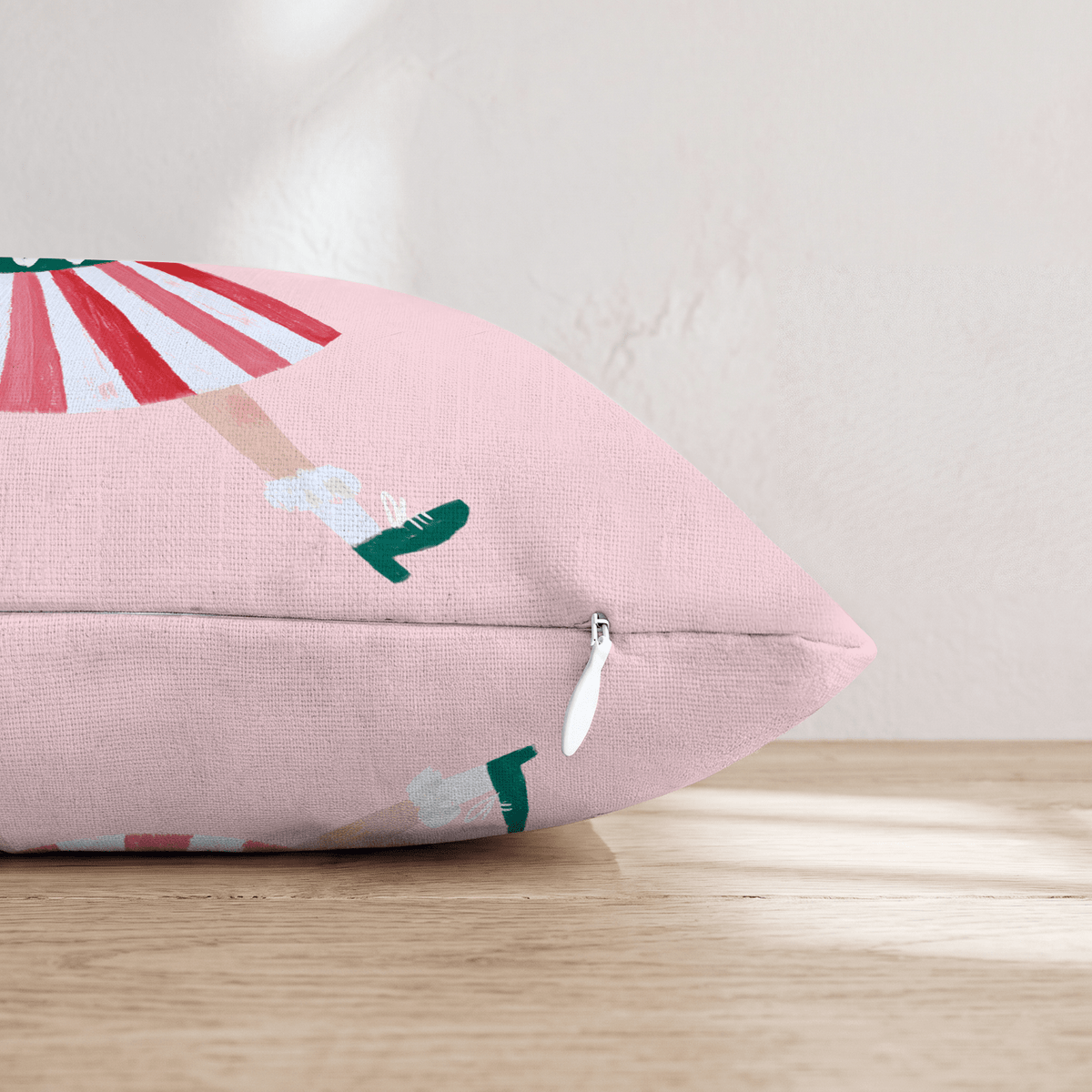 Pom Pom Mrs Claus Throw Pillow - Hillcroft Home