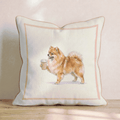 Pomeranian Coffee Throw Pillow - Hillcroft Home