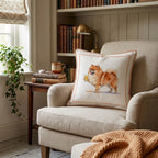 Pomeranian Lager Throw Pillow - Hillcroft Home