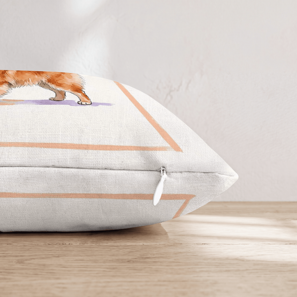 Pomeranian Lager Throw Pillow - Hillcroft Home
