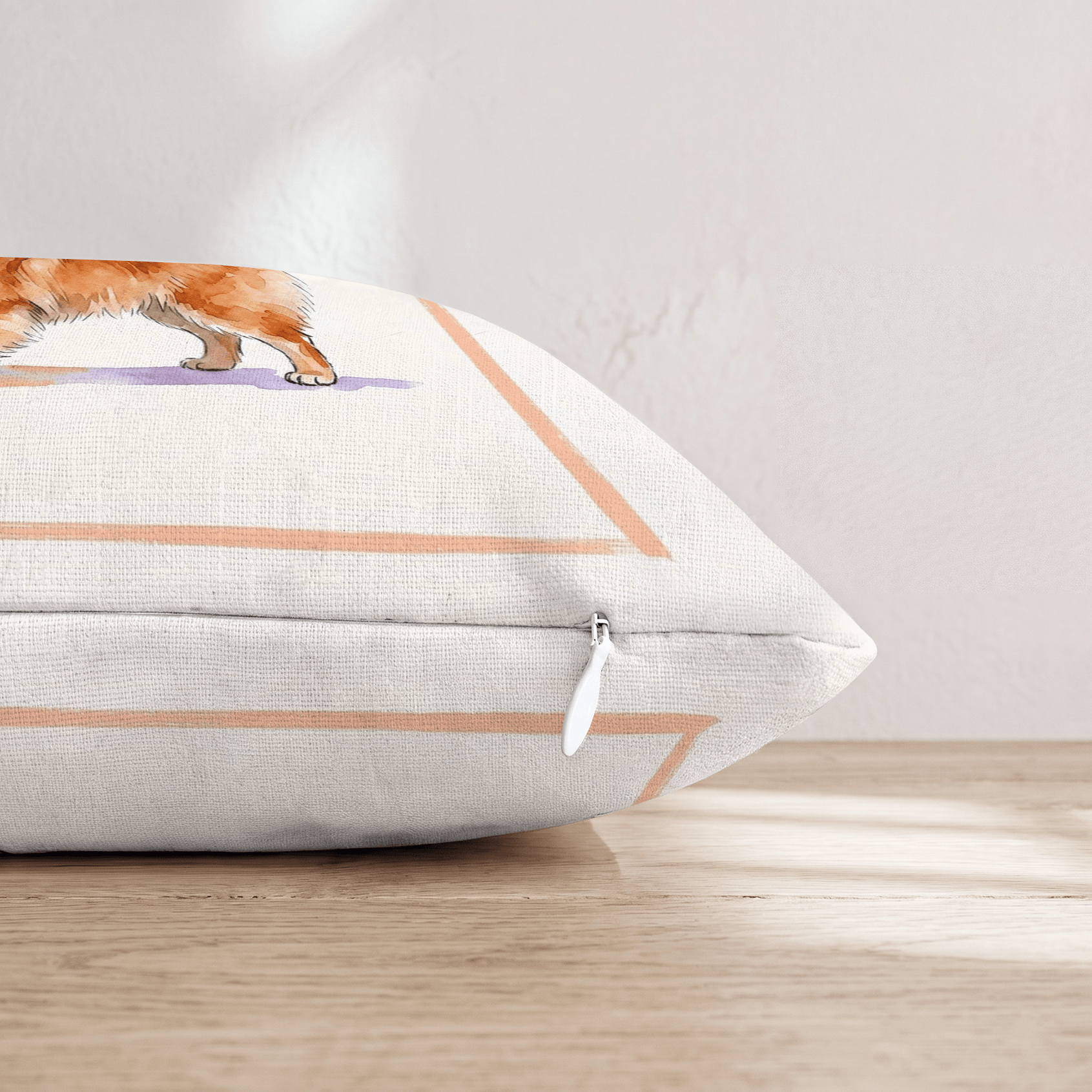 Pomeranian Lager Throw Pillow - Hillcroft Home