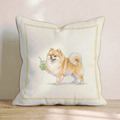 Pomeranian Matcha Throw Pillow - Hillcroft Home
