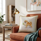 Pomeranian Matcha Throw Pillow - Hillcroft Home