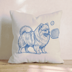 Pomeranian Pickleball Throw Pillow - Hillcroft Home
