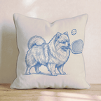 Pomeranian Pickleball Throw Pillow - Hillcroft Home