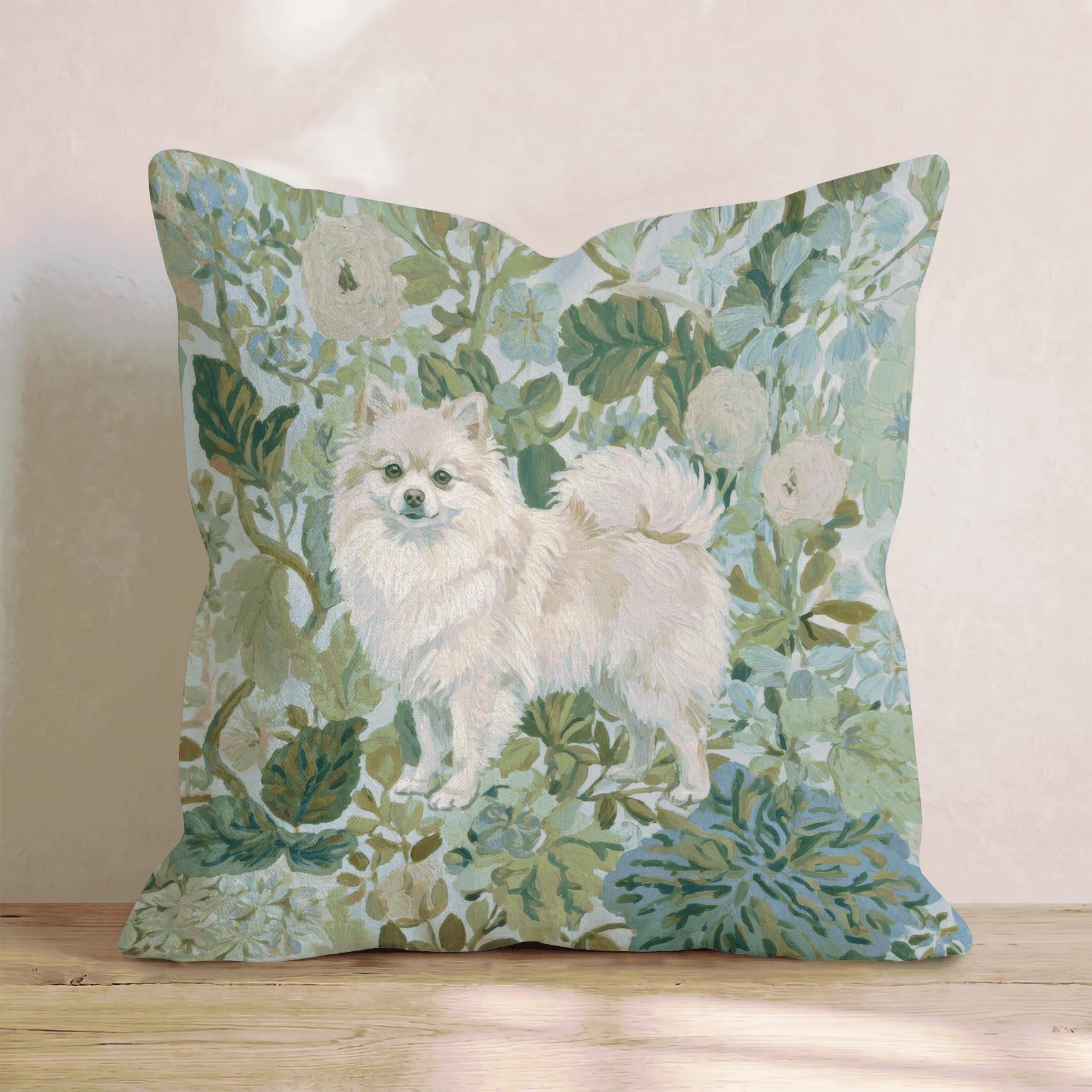 Pomeranian Power Throw Pillow - Hillcroft Home