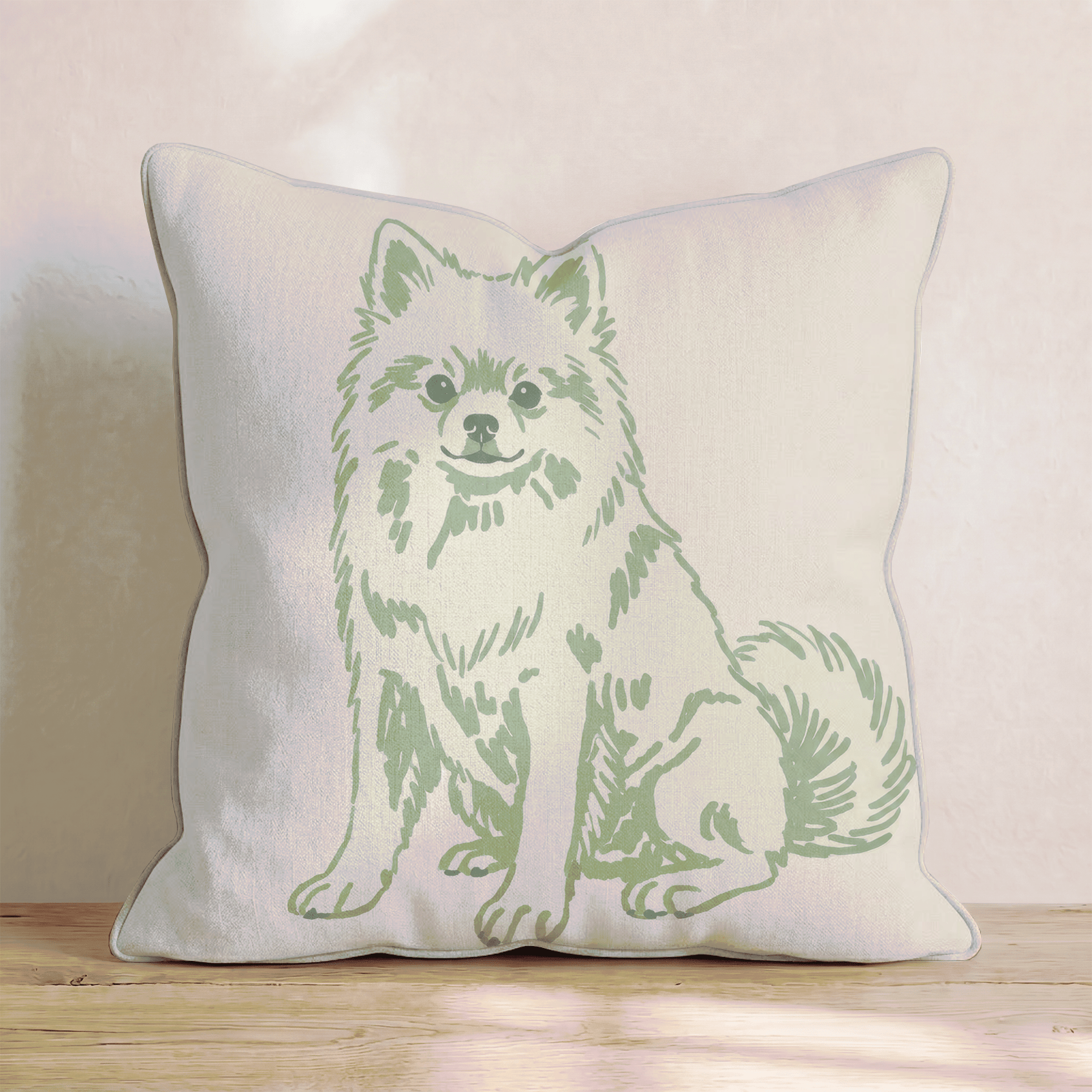 Pomeranian Throw Pillow - Hillcroft Home