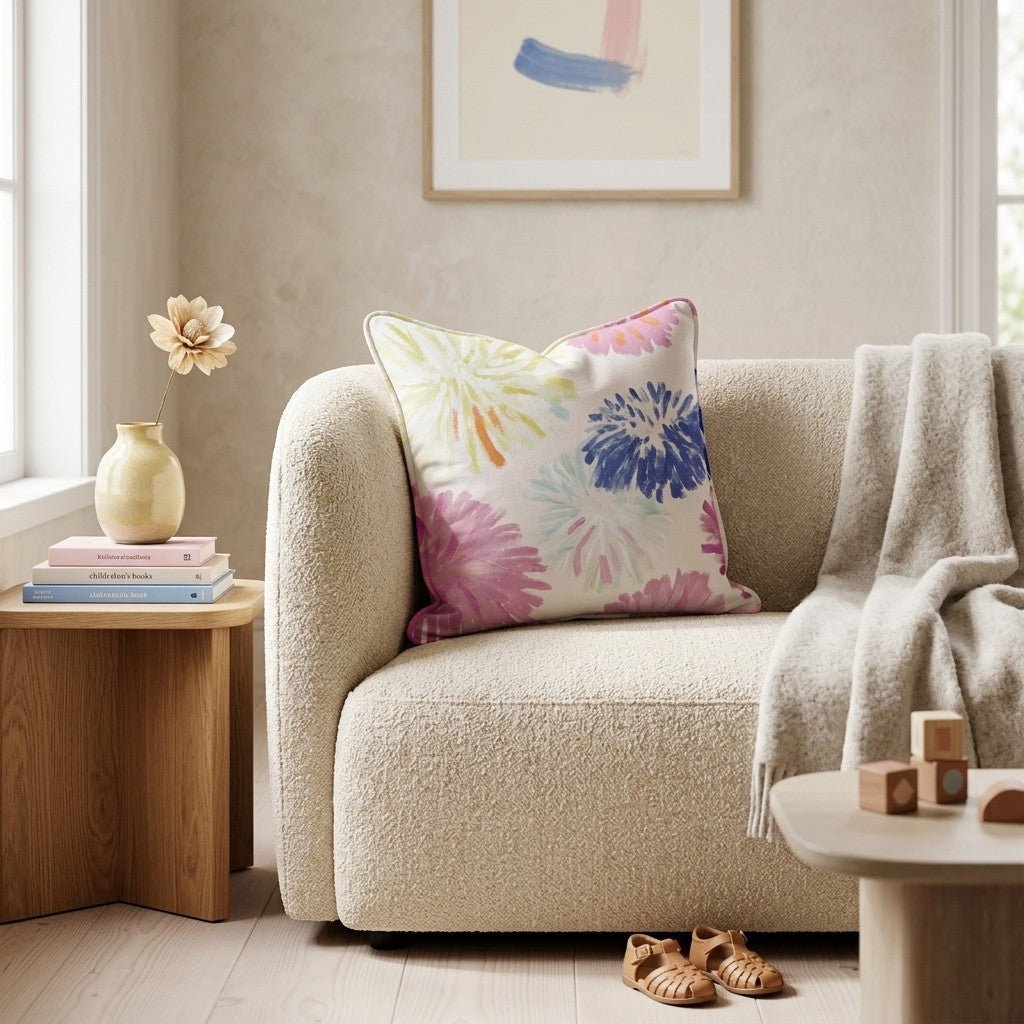 PomPoms Throw Pillow - Hillcroft Home