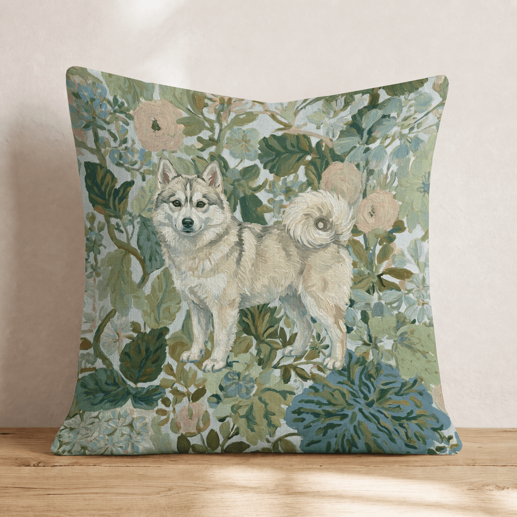 Pomsky Power Throw Pillow - Hillcroft Home