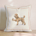 Poodle Coffee Throw Pillow - Hillcroft Home