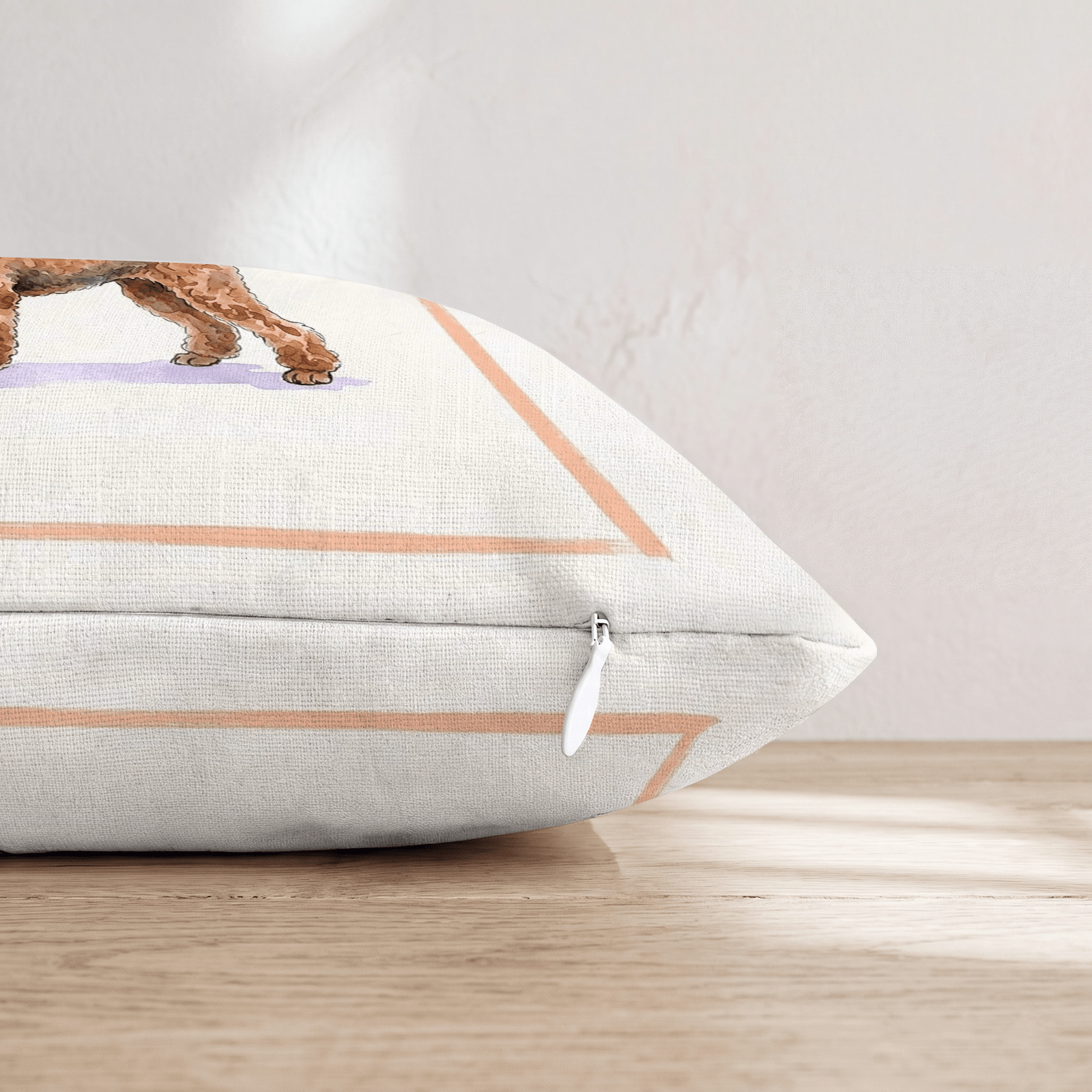 Poodle Coffee Throw Pillow - Hillcroft Home